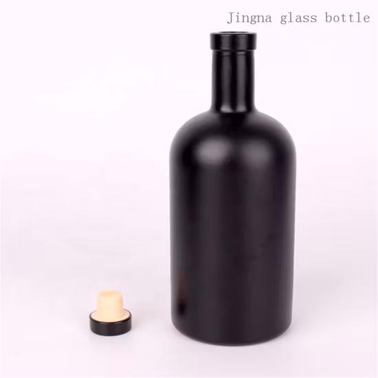 주문 로고 양각된 명확한 500ml 700ml 750ml 럼 데킬라 진 브랜디 럼 위스키 보드카 주류 영혼 유리병