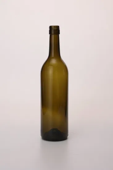 500ml 750ml 1 리터 독특한 골동품 짙은 빛 녹색 보르도 부르고뉴 와인 유리 병 샴페인 스파클링 와인 병